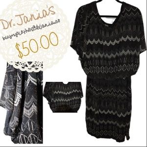 Multi colored, geometric boss ass fancy dress